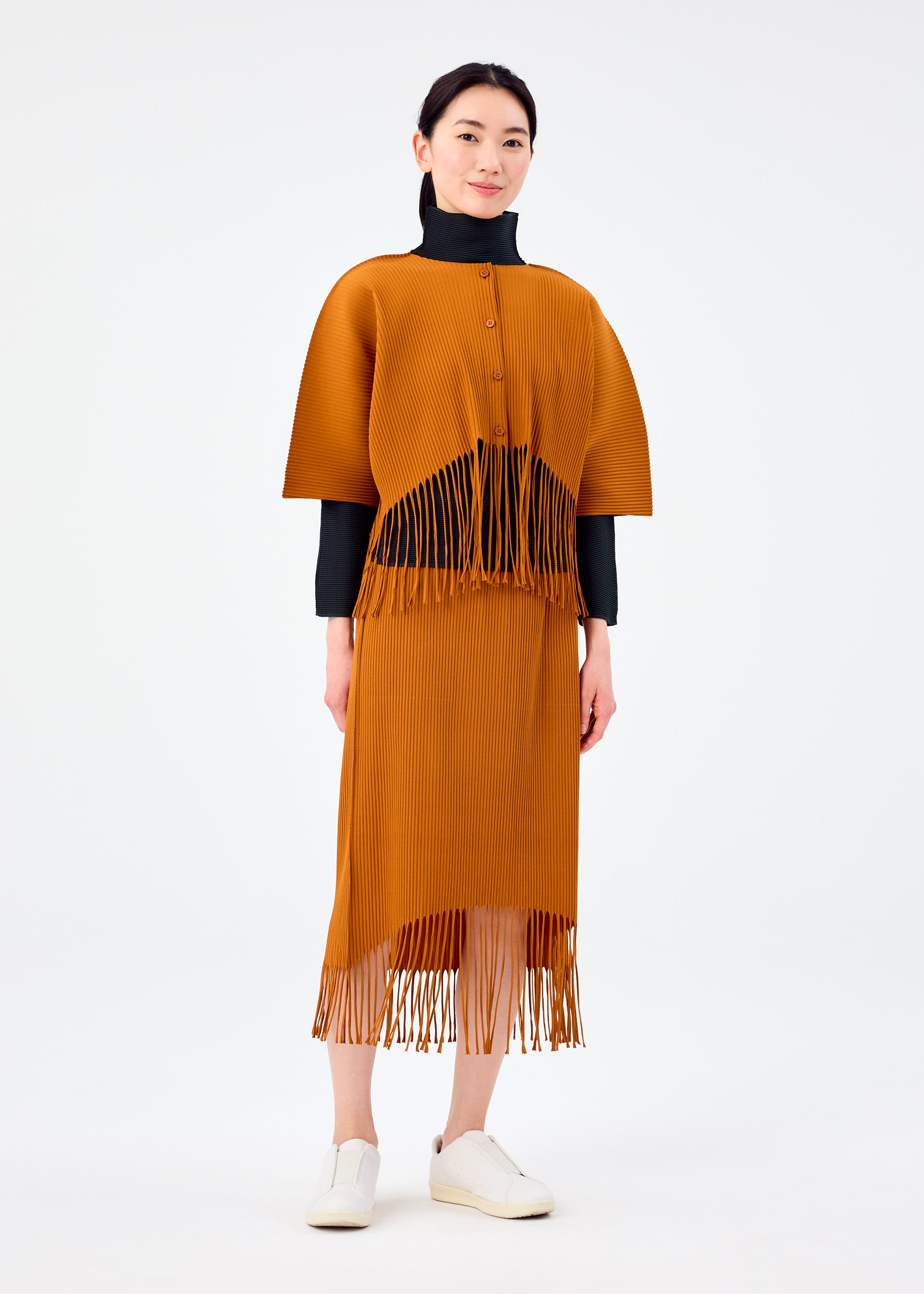 FRINGE PLEATS、ウィメンズ_トップス_カーディガン、着用画像3