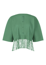 FRINGE PLEATS、ウィメンズ_トップス_カーディガン、グリーン