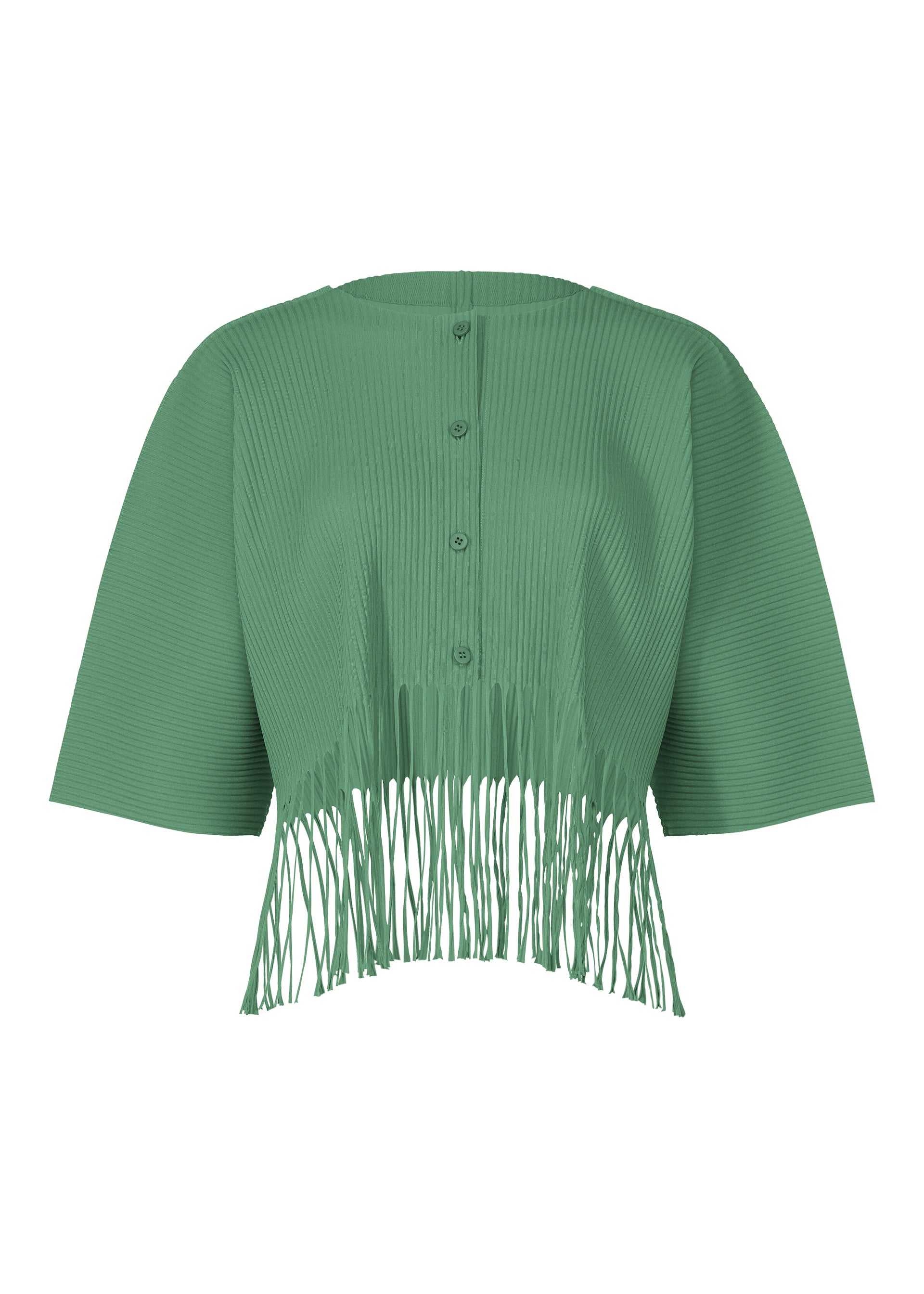 FRINGE PLEATS、ウィメンズ_トップス_カーディガン、グリーン