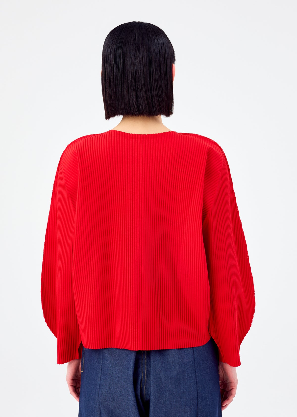 ROUND PLEATS、ウィメンズ_トップス_カーディガン、着用画像2