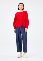 ROUND PLEATS、ウィメンズ_トップス_カーディガン、着用画像3