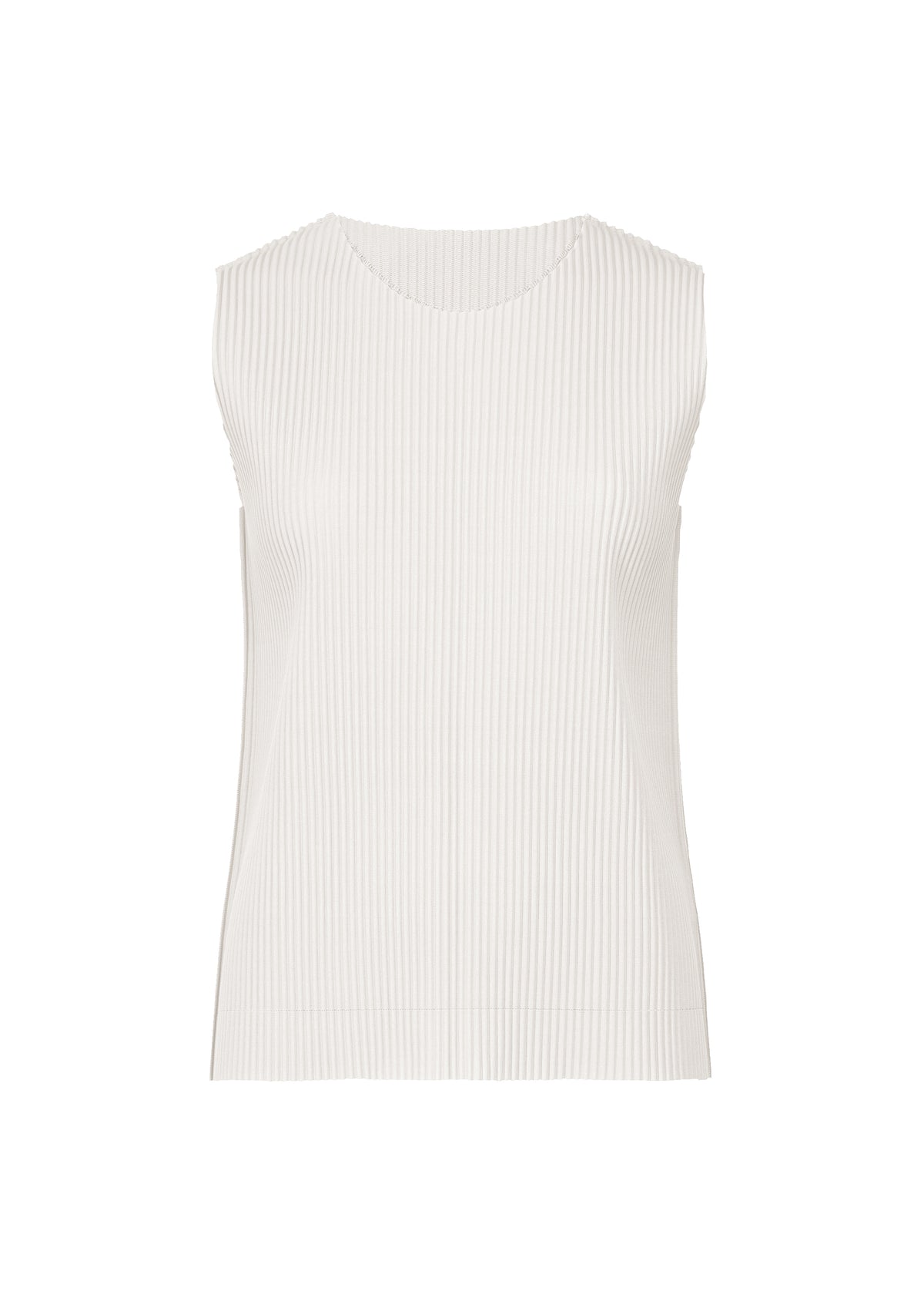 FINE KNIT PLEATS COLOR 1、ウィメンズ_トップス_トップ、ホワイト