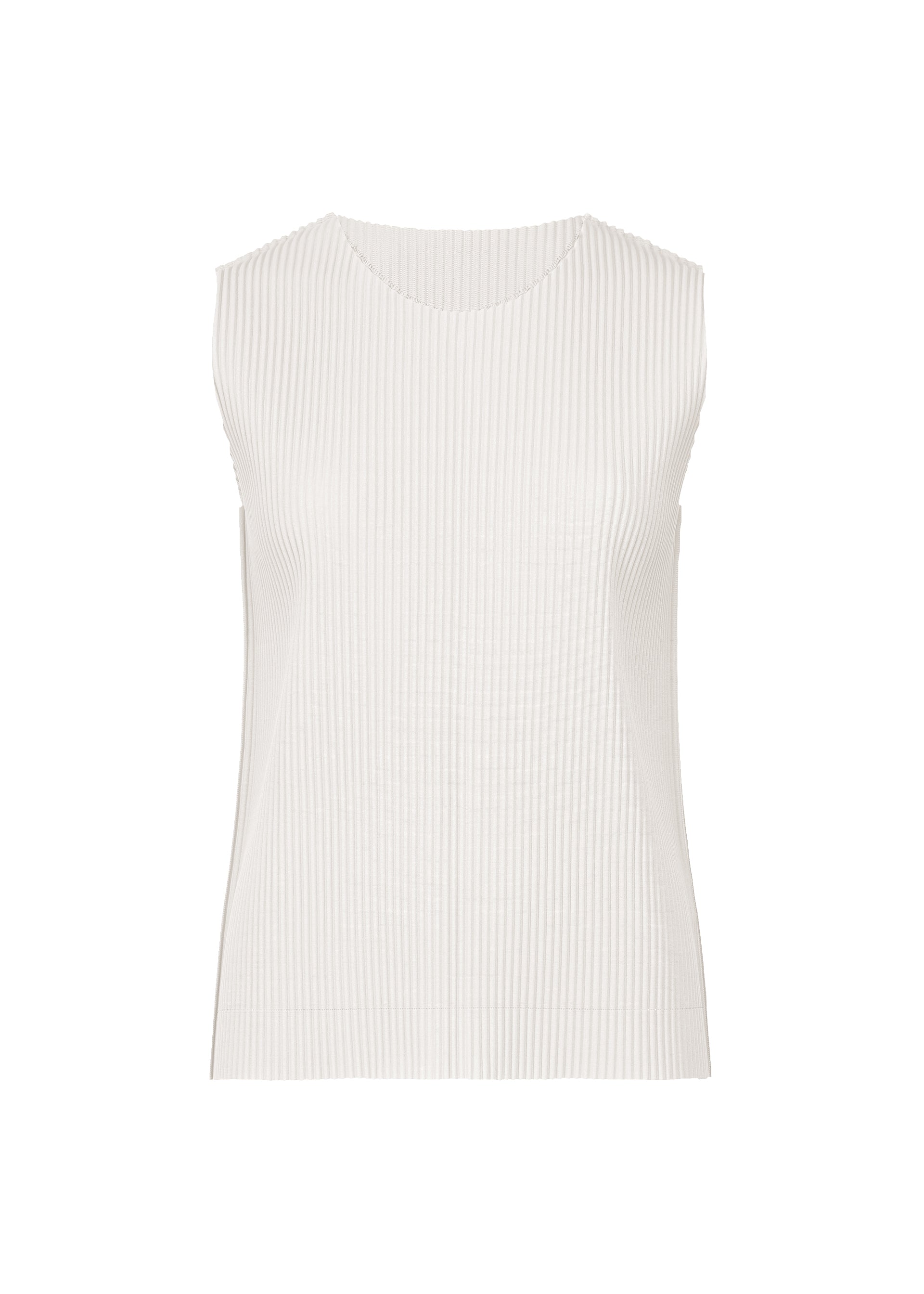 FINE KNIT PLEATS COLOR 1、ウィメンズ_トップス_トップ、ホワイト