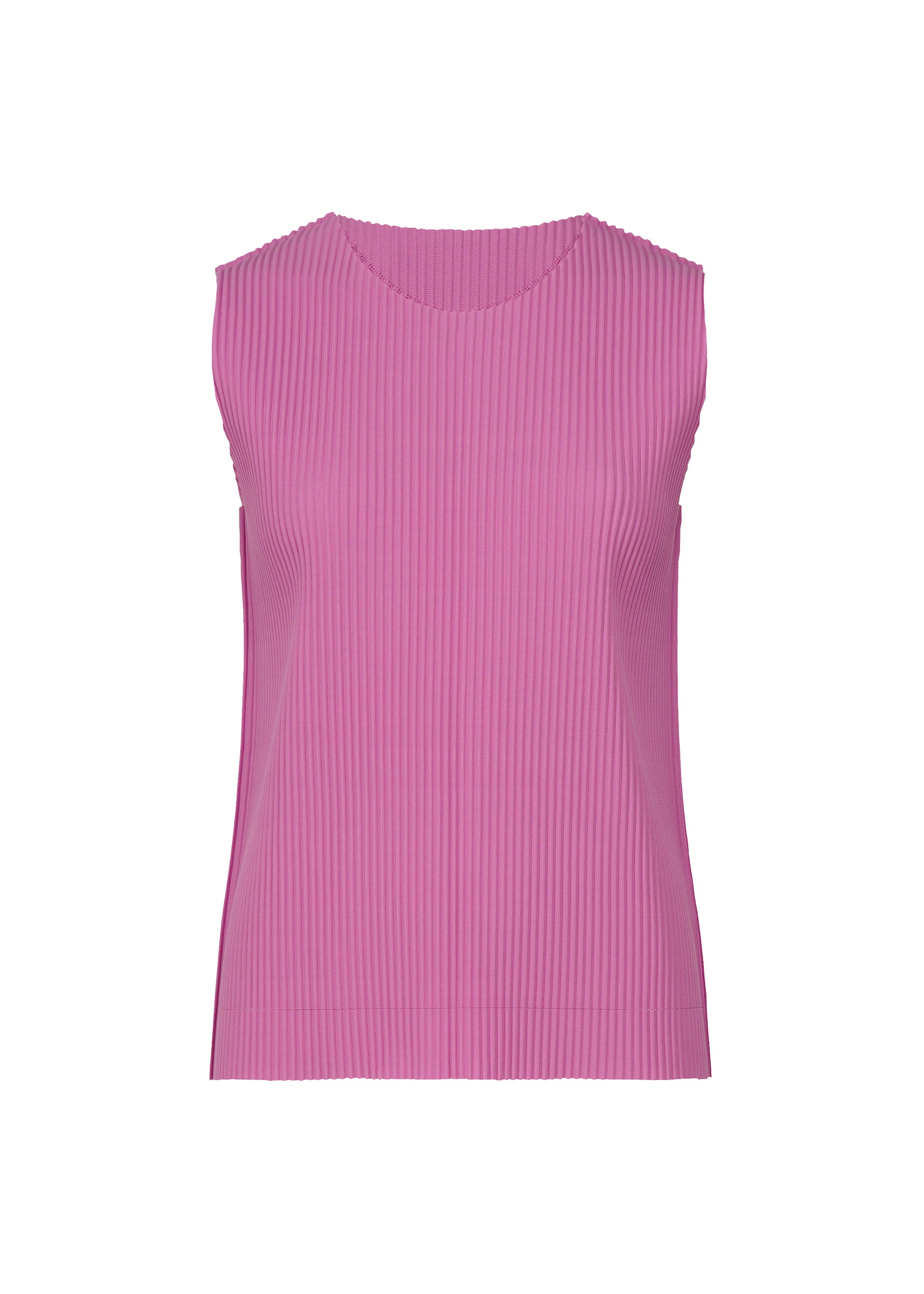 FINE KNIT PLEATS COLOR 1、ウィメンズ_トップス_トップ、ピンク