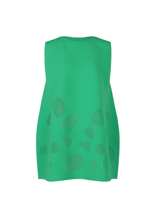 SEA GLASS PLEATS、ウィメンズ_トップス_チュニック、グリーン