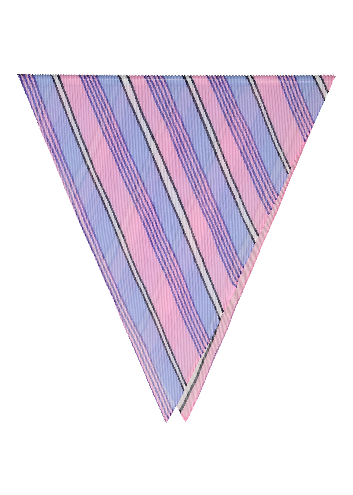 SHIRT STRIPE PLEATS STOLE、アクセサリー&その他_ストール、ピンク