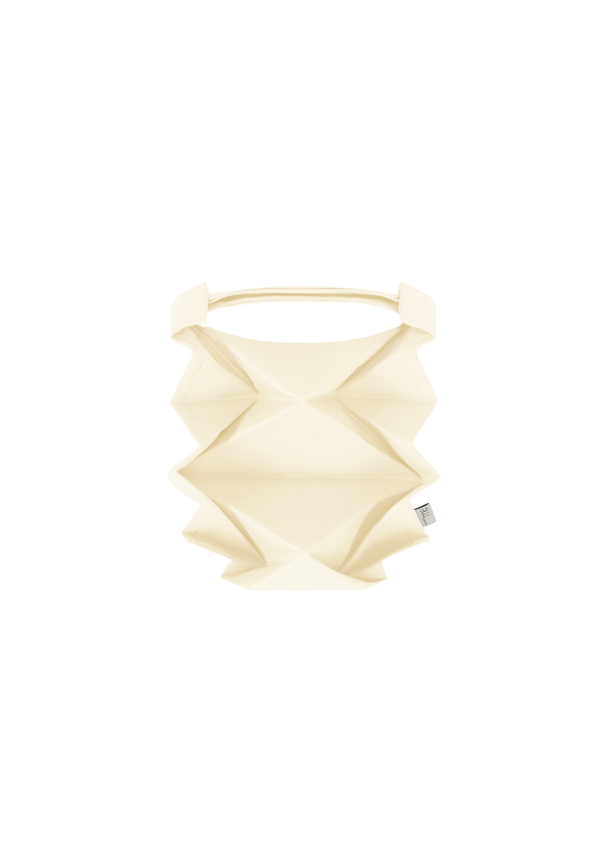 GEOMETRIC PLEATS BAG、バッグ&財布_トートバッグ、ホワイト