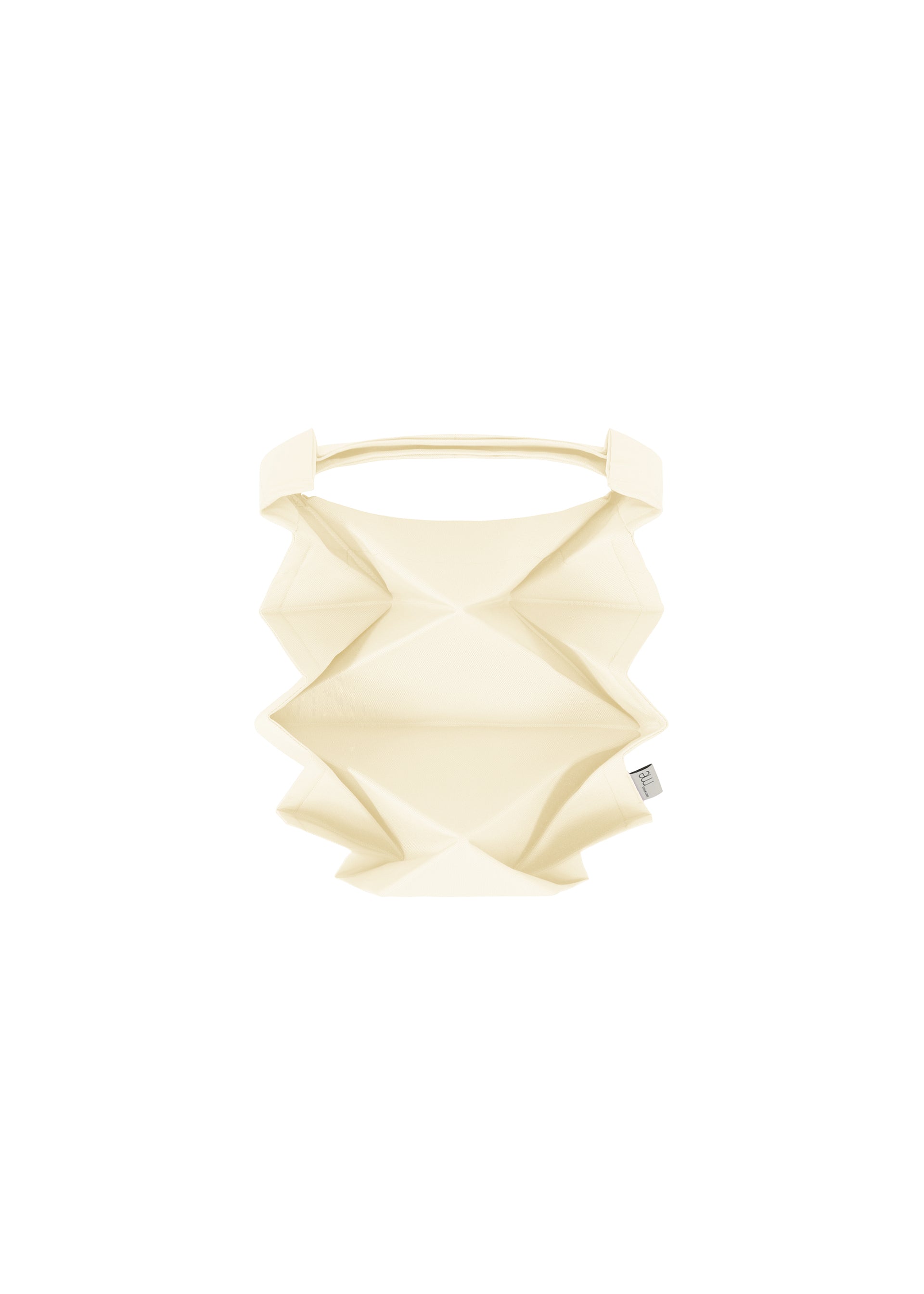 GEOMETRIC PLEATS BAG、バッグ&財布_トートバッグ、ホワイト