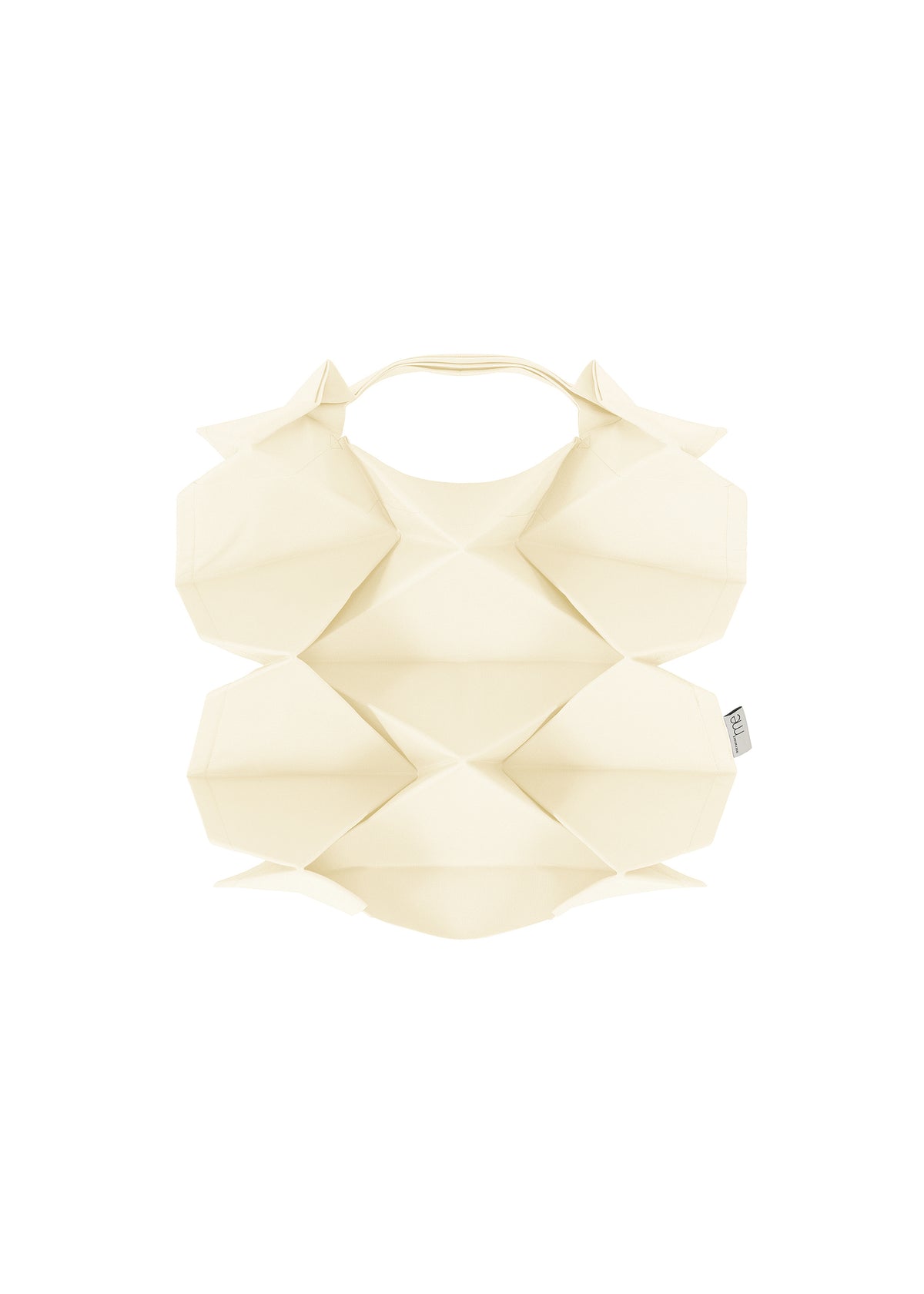 GEOMETRIC PLEATS BAG、バッグ&財布_トートバッグ、ホワイト