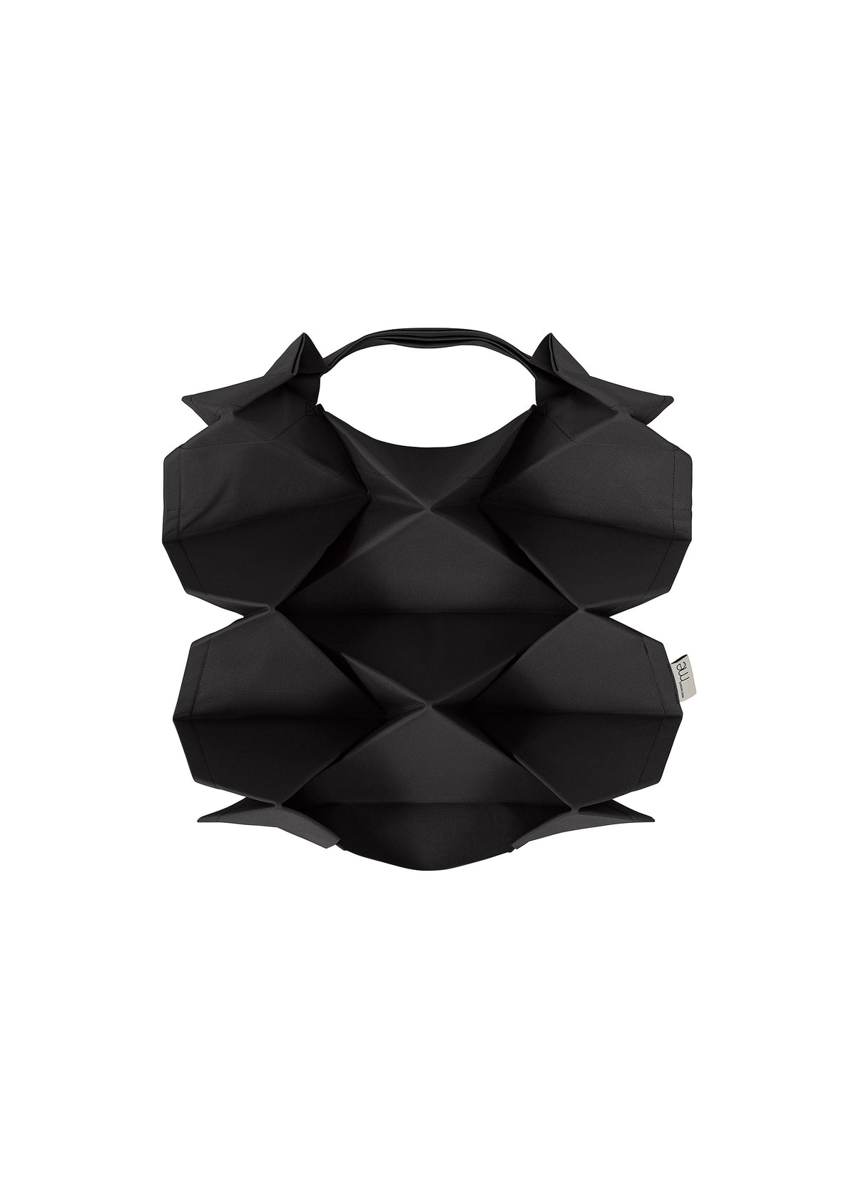GEOMETRIC PLEATS BAG、バッグ&財布_トートバッグ、ブラック