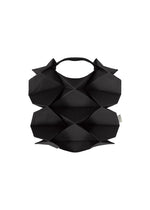 GEOMETRIC PLEATS BAG、バッグ&財布_トートバッグ、ブラック