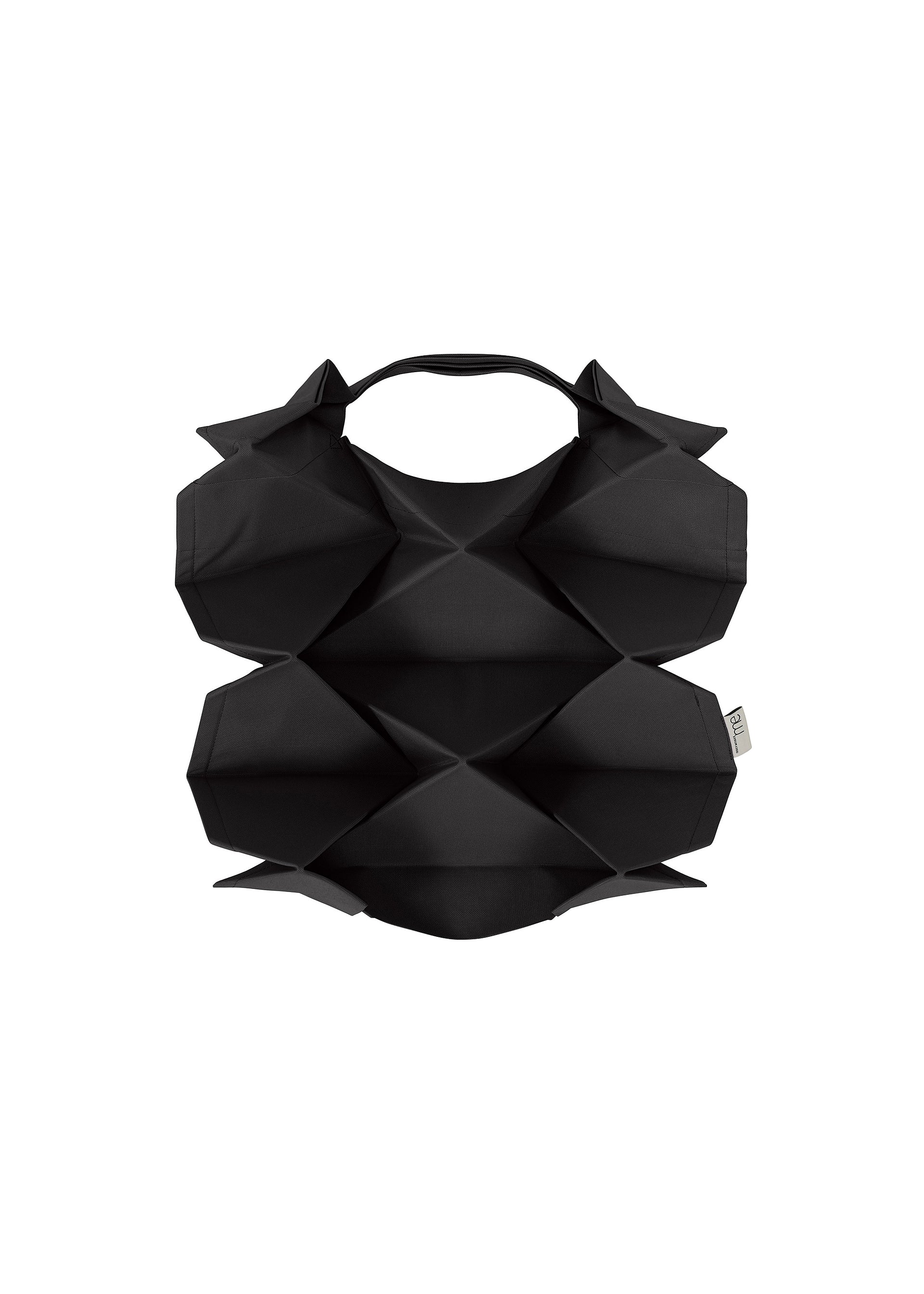 GEOMETRIC PLEATS BAG、バッグ&財布_トートバッグ、ブラック