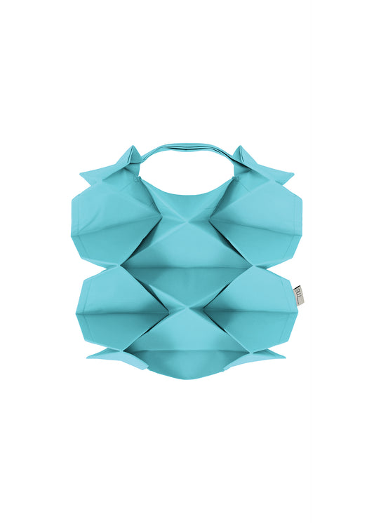 GEOMETRIC PLEATS BAG、バッグ&財布_トートバッグ、ブルー