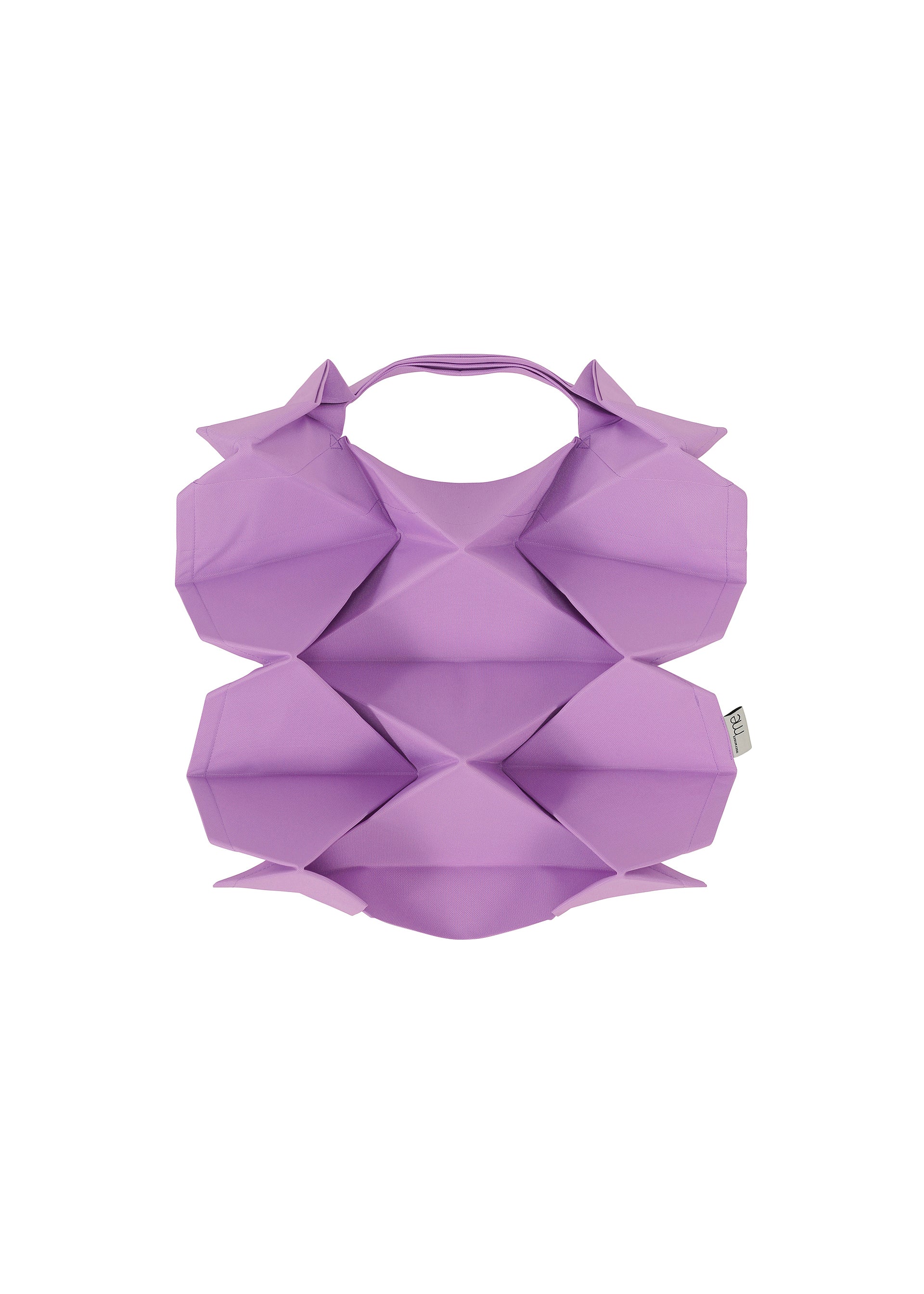 GEOMETRIC PLEATS BAG、バッグ&財布_トートバッグ、パープル