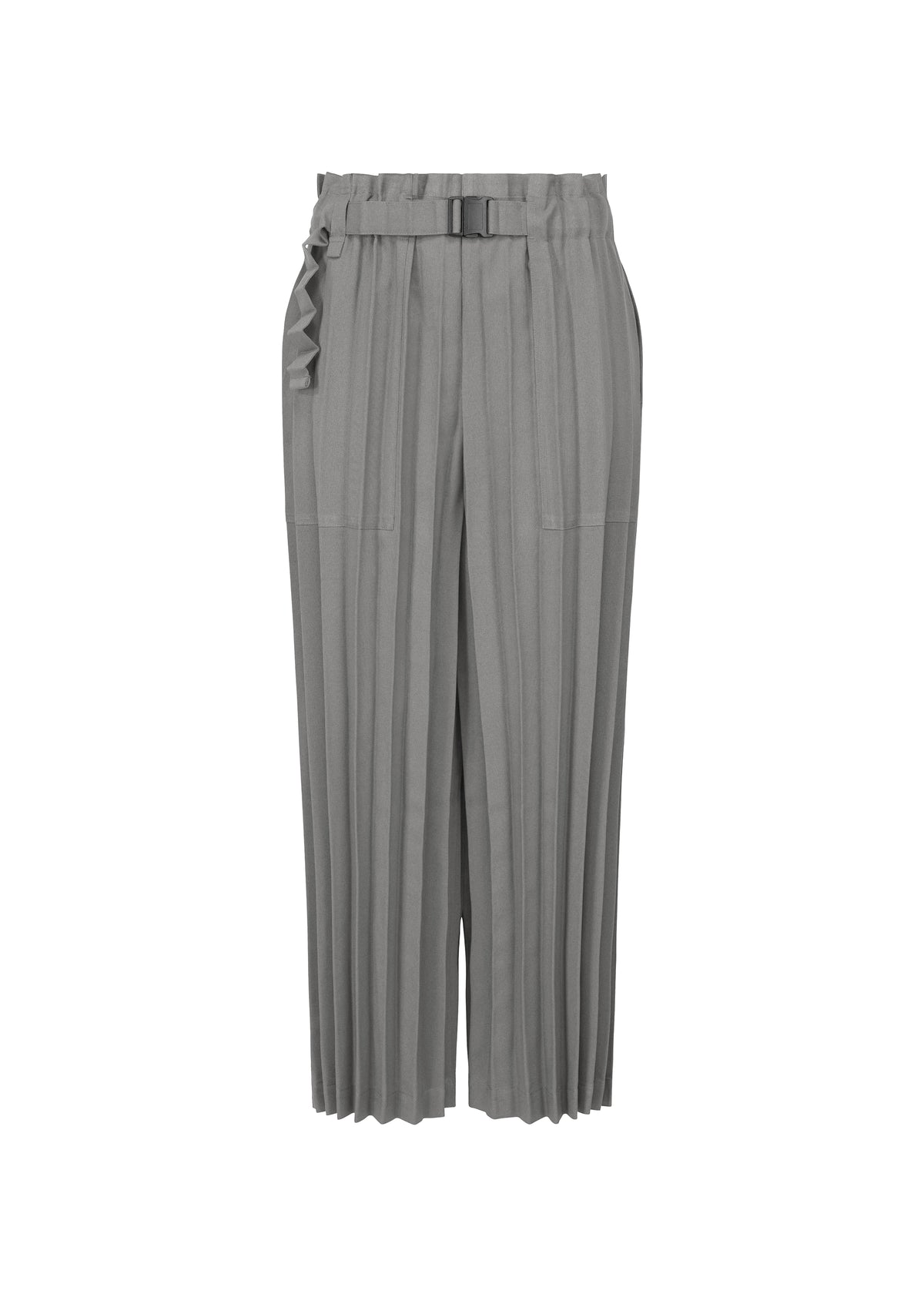 COLOR PLEATS BOTTOM、ウィメンズ_パンツ、グレー