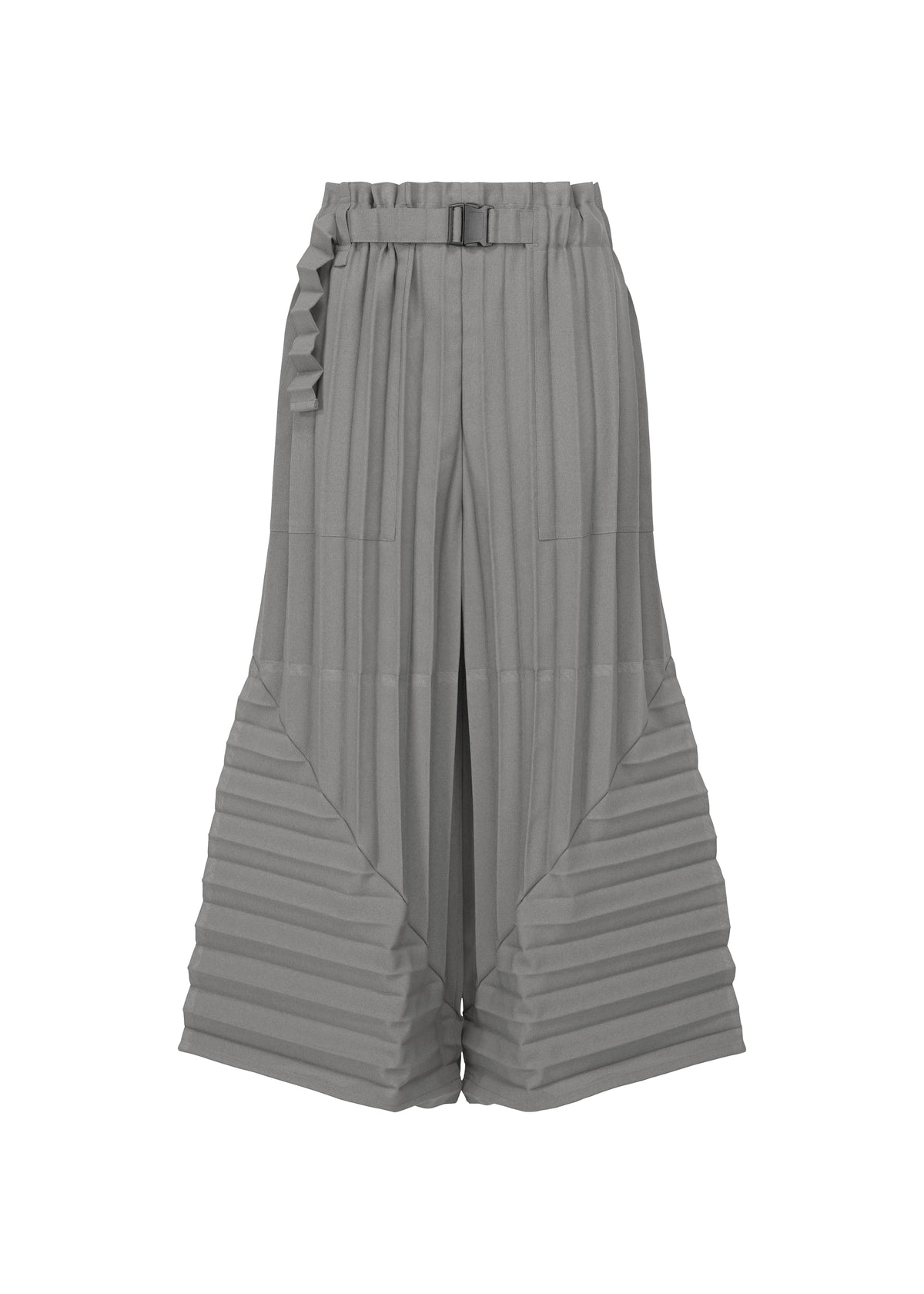 COLOR PLEATS BOTTOM、ウィメンズ_パンツ、グレー