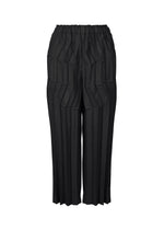 ZIG ZAG PLEATS、ウィメンズ_パンツ、ブラック