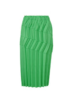 ZIG ZAG PLEATS、ウィメンズ_スカート、グリーン
