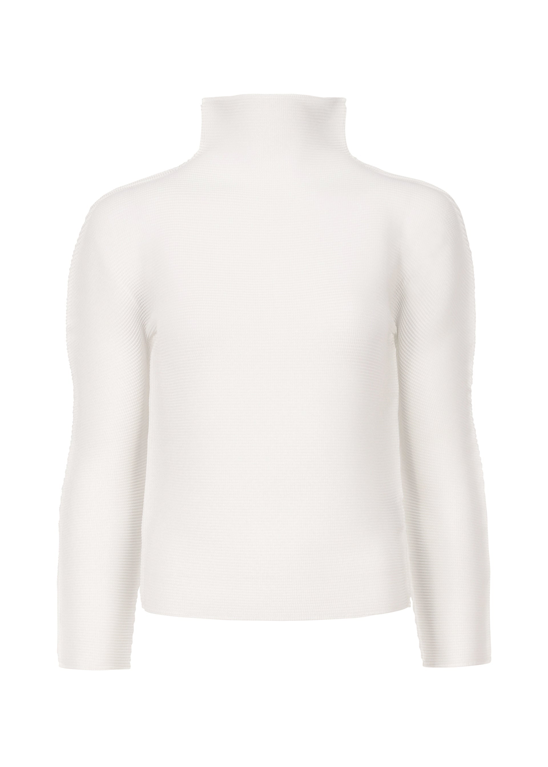 STRETCH PLEATS、ウィメンズ_トップス_トップ、ホワイト