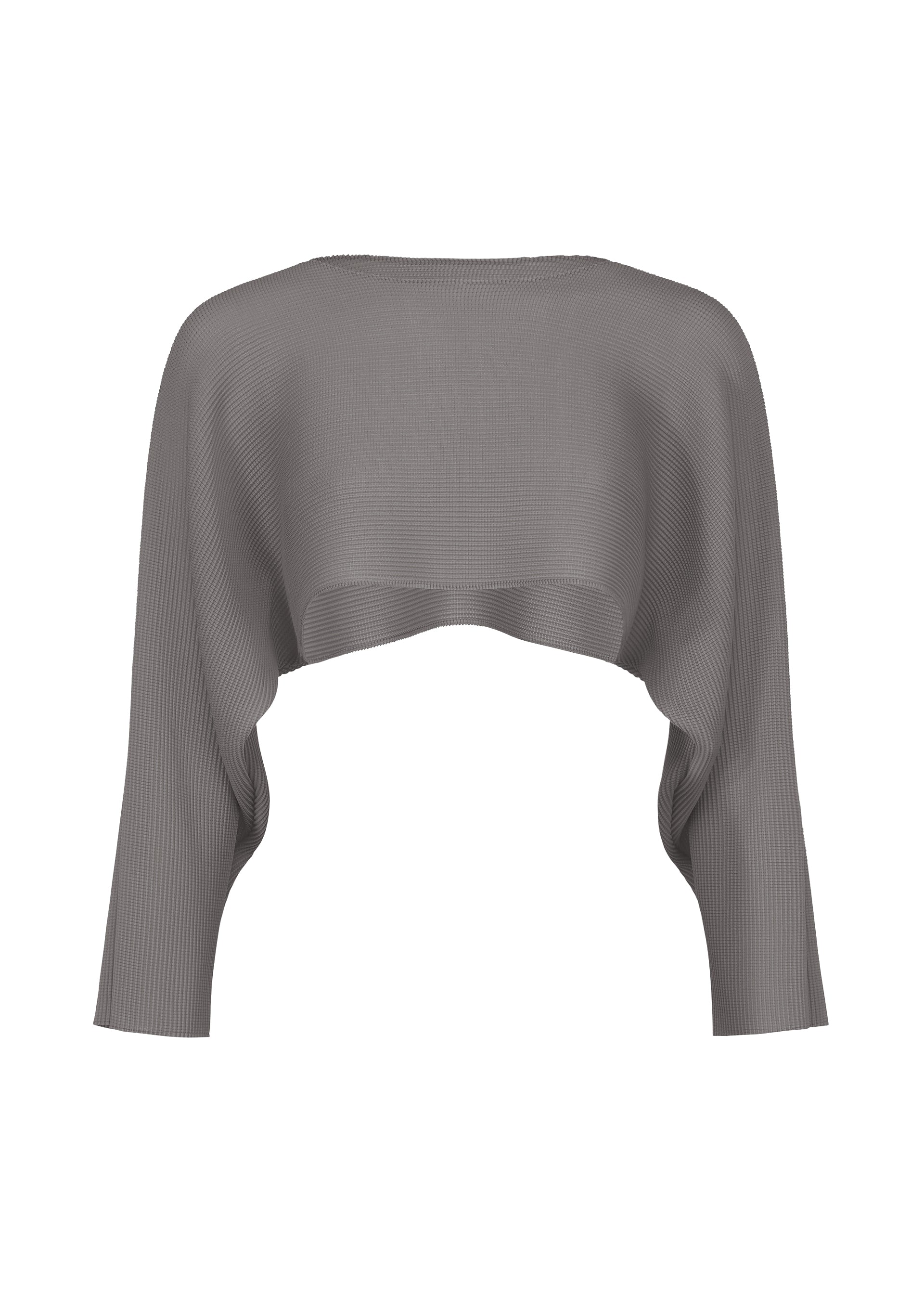 DOLMAN STRETCH PLEATS 1、ウィメンズ_トップス_トップ、グレー