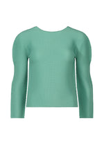 STRETCH PLEATS 2、ウィメンズ_トップス_トップ、グリーン