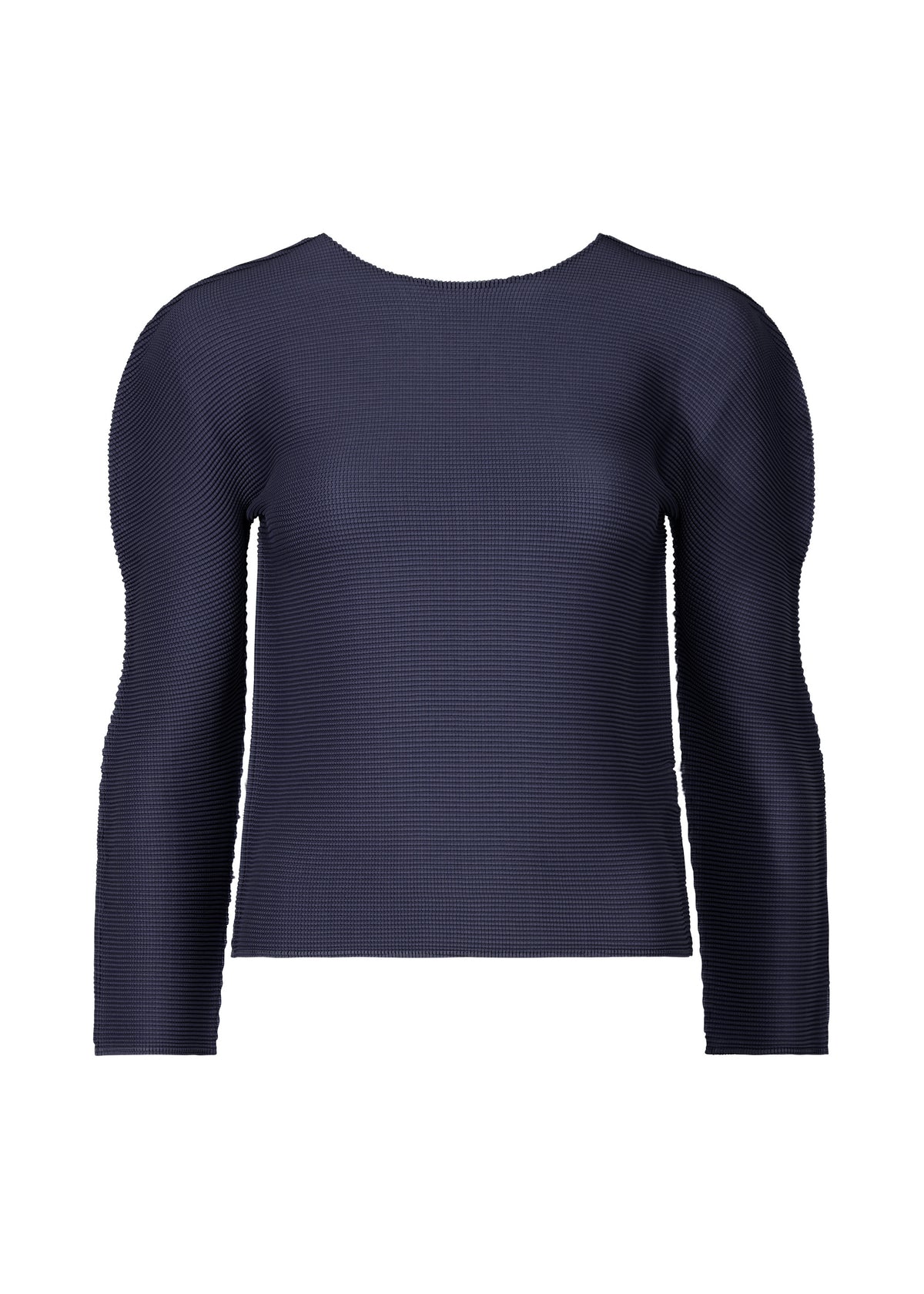 STRETCH PLEATS 2、ウィメンズ_トップス_トップ、ネイビー