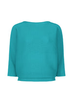 DOLMAN STRETCH PLEATS 2、ウィメンズ_トップス_トップ、ブルー