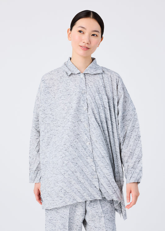 REmeTEX NEP PLEATS SHIRT、ウィメンズ_トップス_トップ、着用画像1