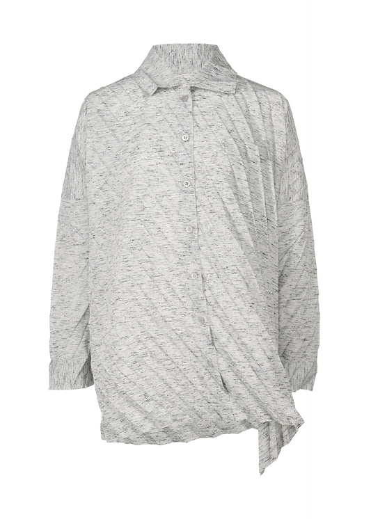 REmeTEX NEP PLEATS SHIRT、ウィメンズ_トップス_トップ、ホワイト