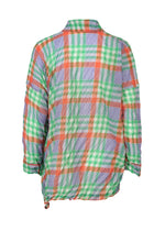 CHECK WHIPPED PLEATS SHIRT、ウィメンズ_トップス_トップ、ディテール画像1