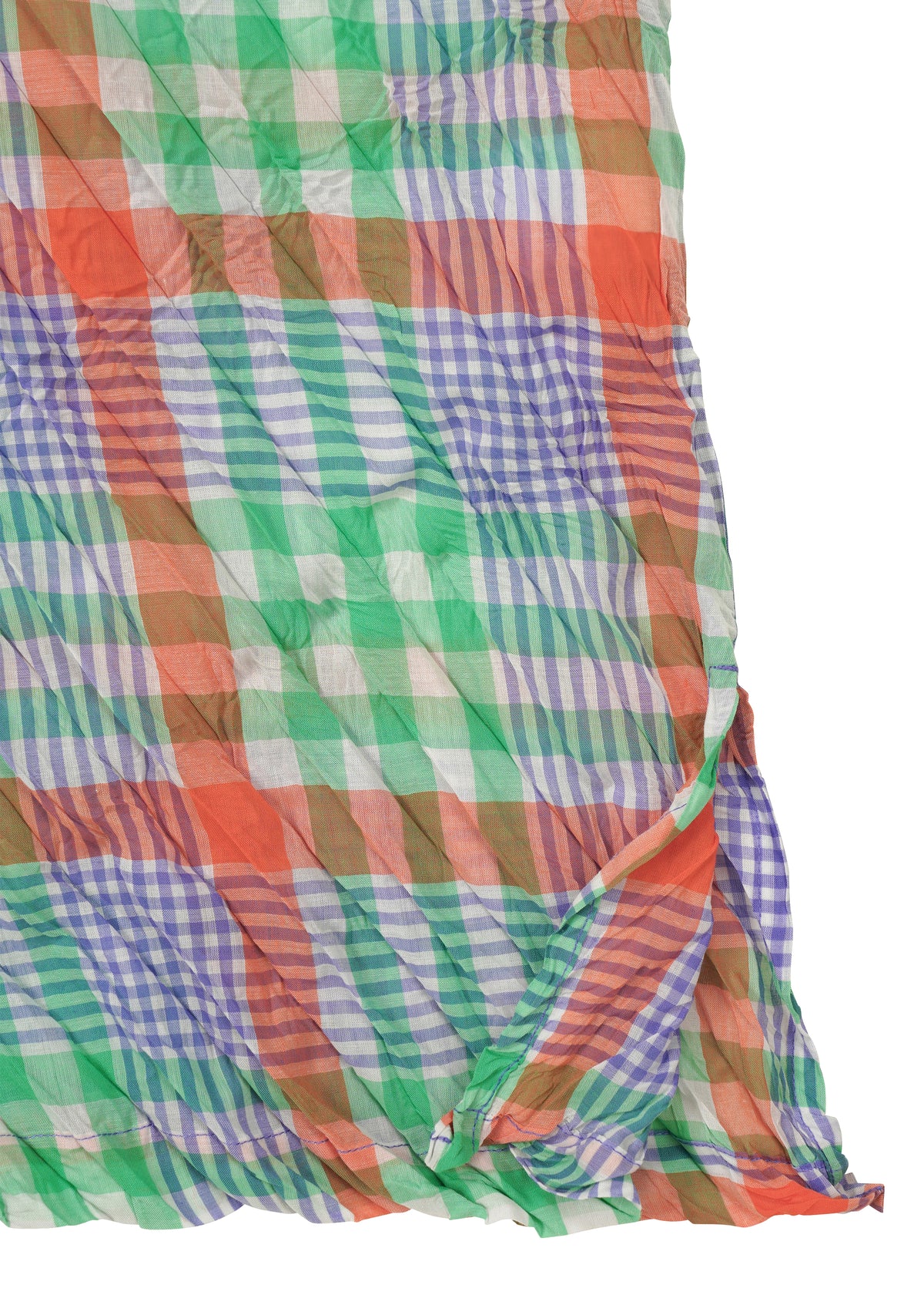 CHECK WHIPPED PLEATS SHIRT、ウィメンズ_トップス_トップ、ディテール画像2