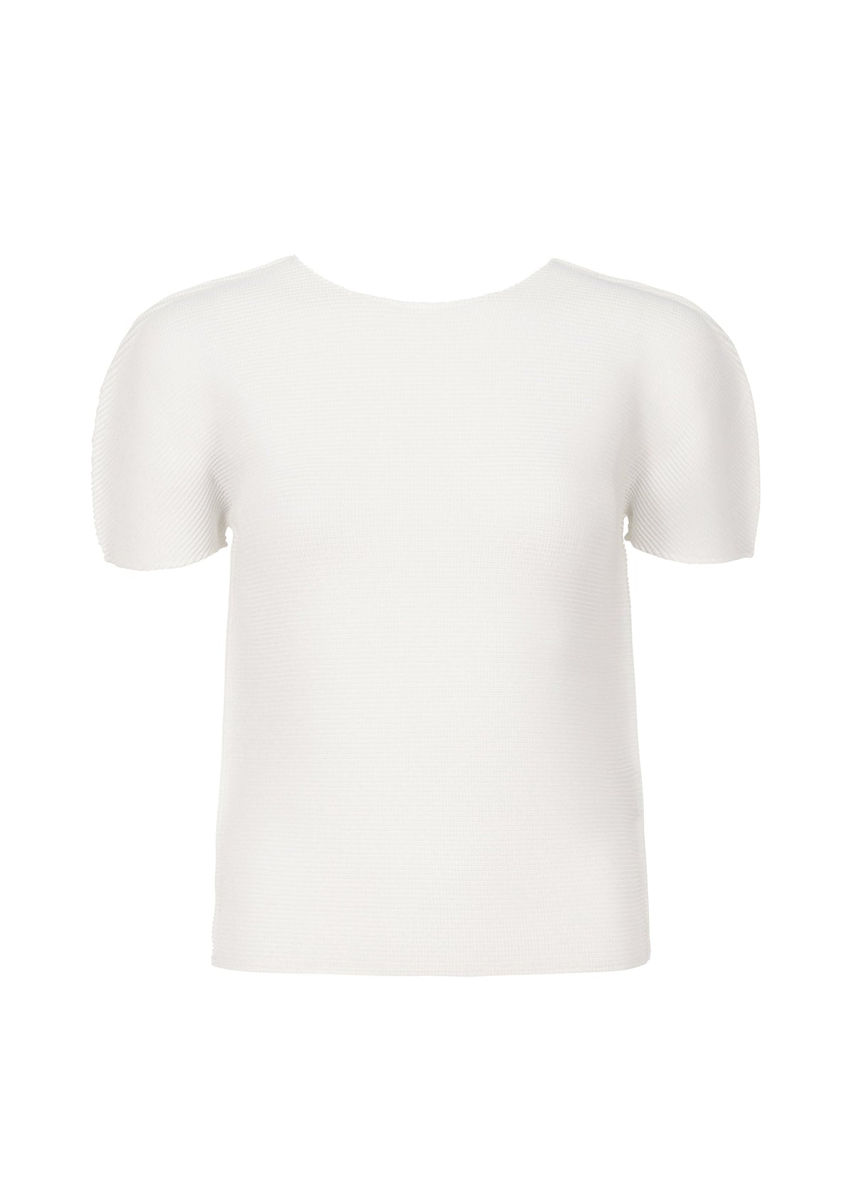 STRETCH PLEATS、ウィメンズ_トップス_トップ、ホワイト