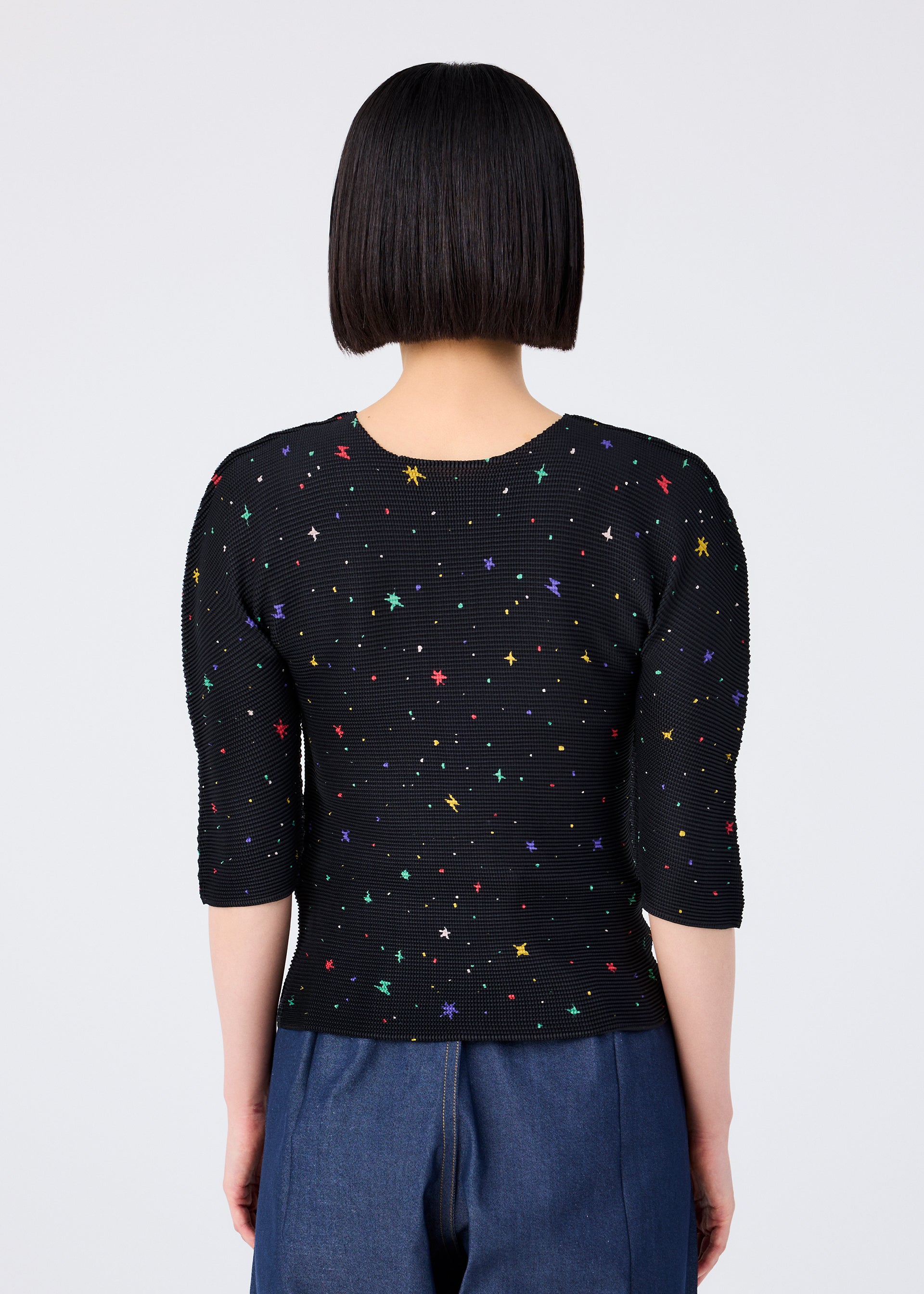 ISSEY MIYAKE イッセイミヤケ 段々 立体 プリーツ 変形 カットソー 星柄 SIZE 3 IM04FJ938 ネイビー TWINKLE STAR – isseymiyake.com