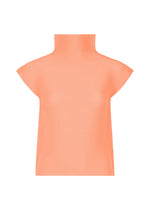 STRETCH PLEATS 4、ウィメンズ_トップス_トップ、オレンジ