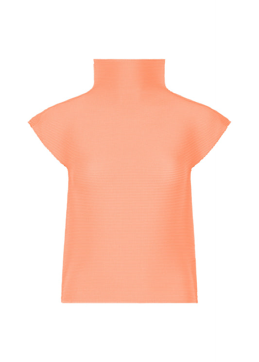 STRETCH PLEATS 4、ウィメンズ_トップス_トップ、オレンジ
