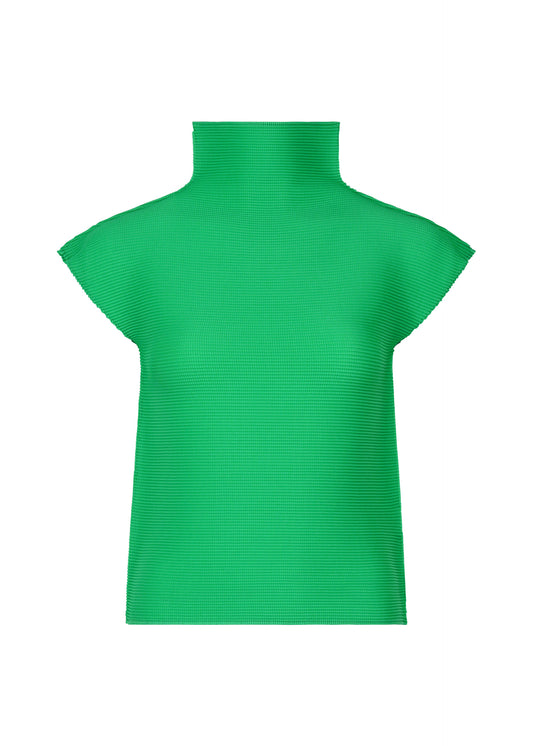 STRETCH PLEATS 4、ウィメンズ_トップス_トップ、グリーン