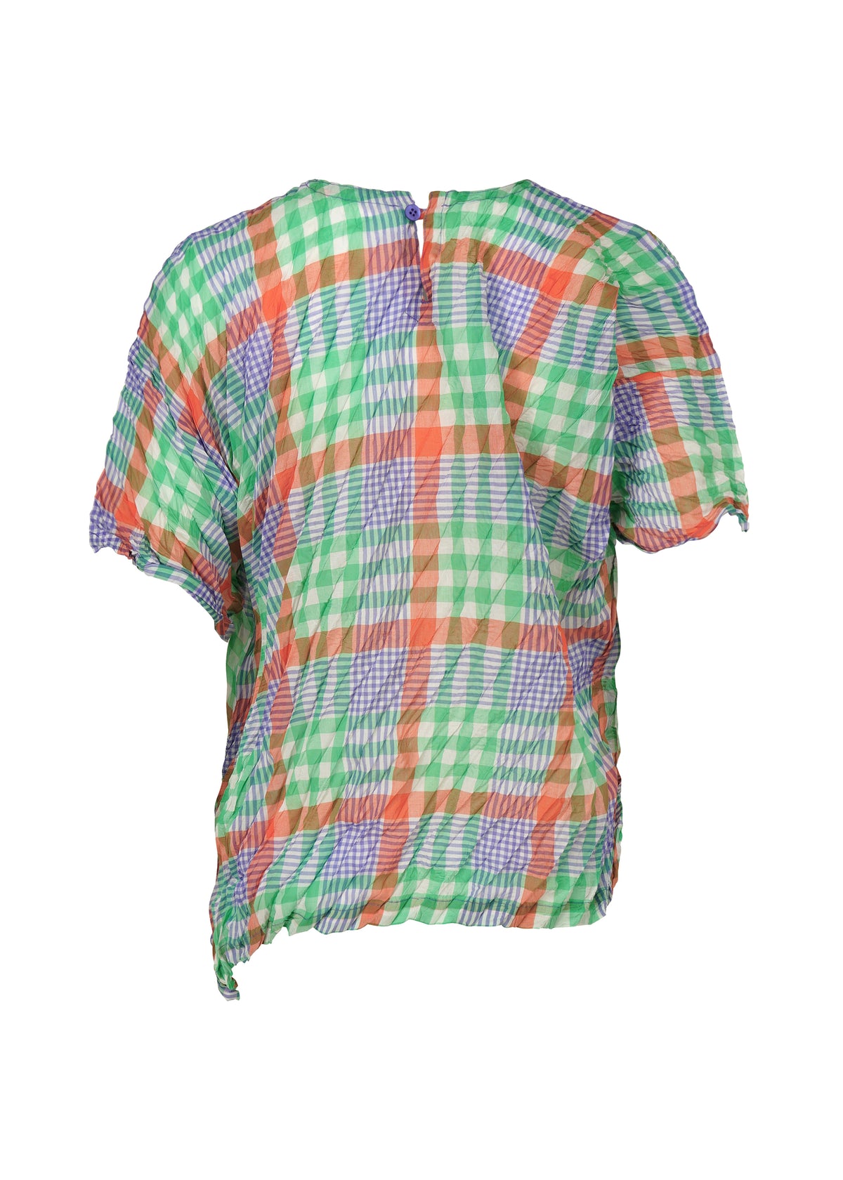CHECK WHIPPED PLEATS SHIRT、ウィメンズ_トップス_トップ、ディテール画像1