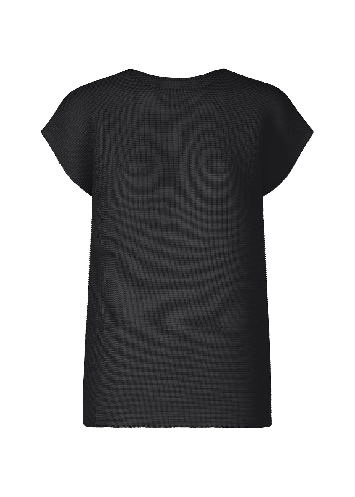 SQUARE STRETCH PLEATS、ウィメンズ_トップス_トップ、ブラック