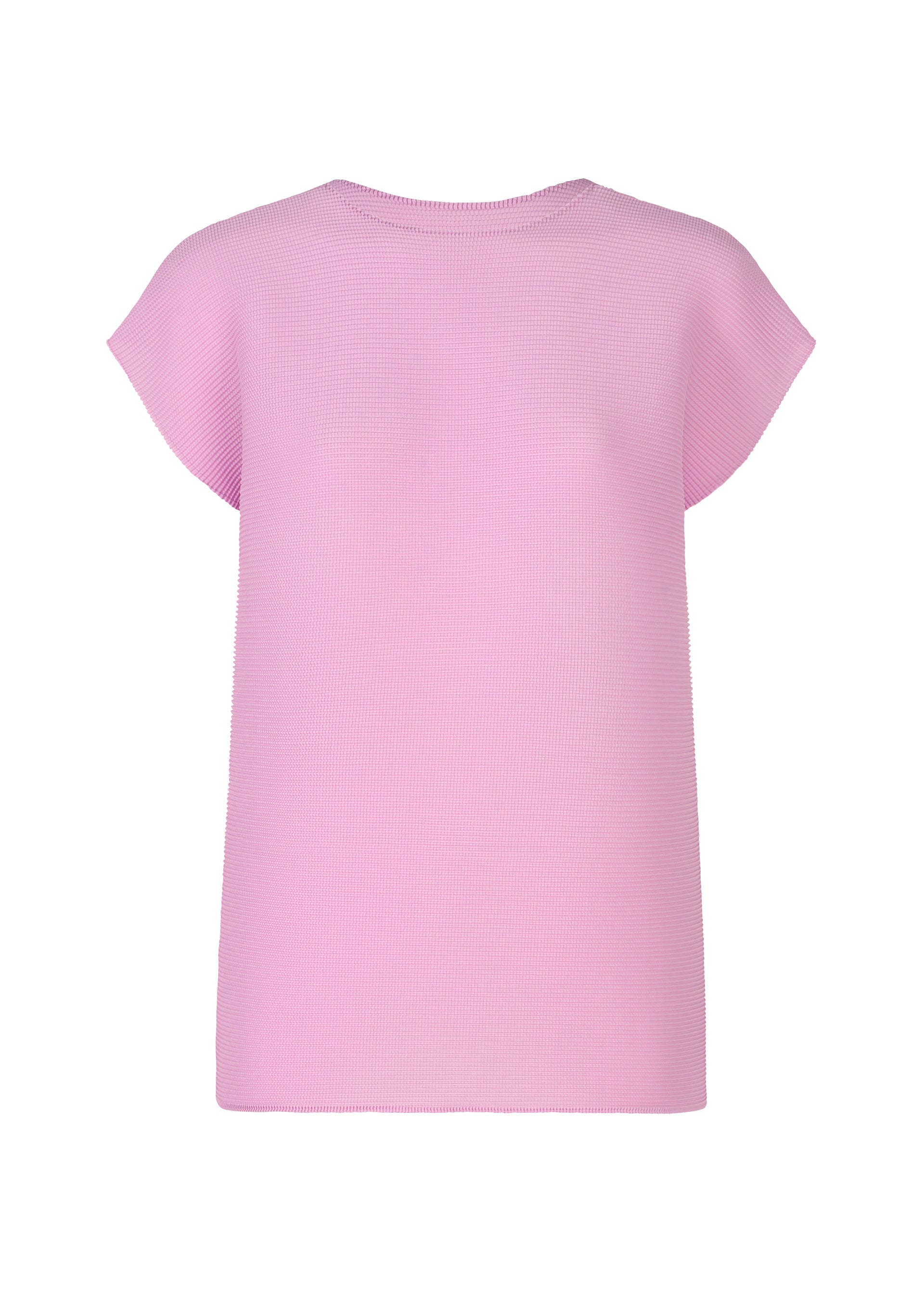 新品同様 ISSEY MIYAKE me タンクトップ ピンク 日本製 イッセイミヤケ ミーISSEY MIYAKE me ドットドローコードデザイン