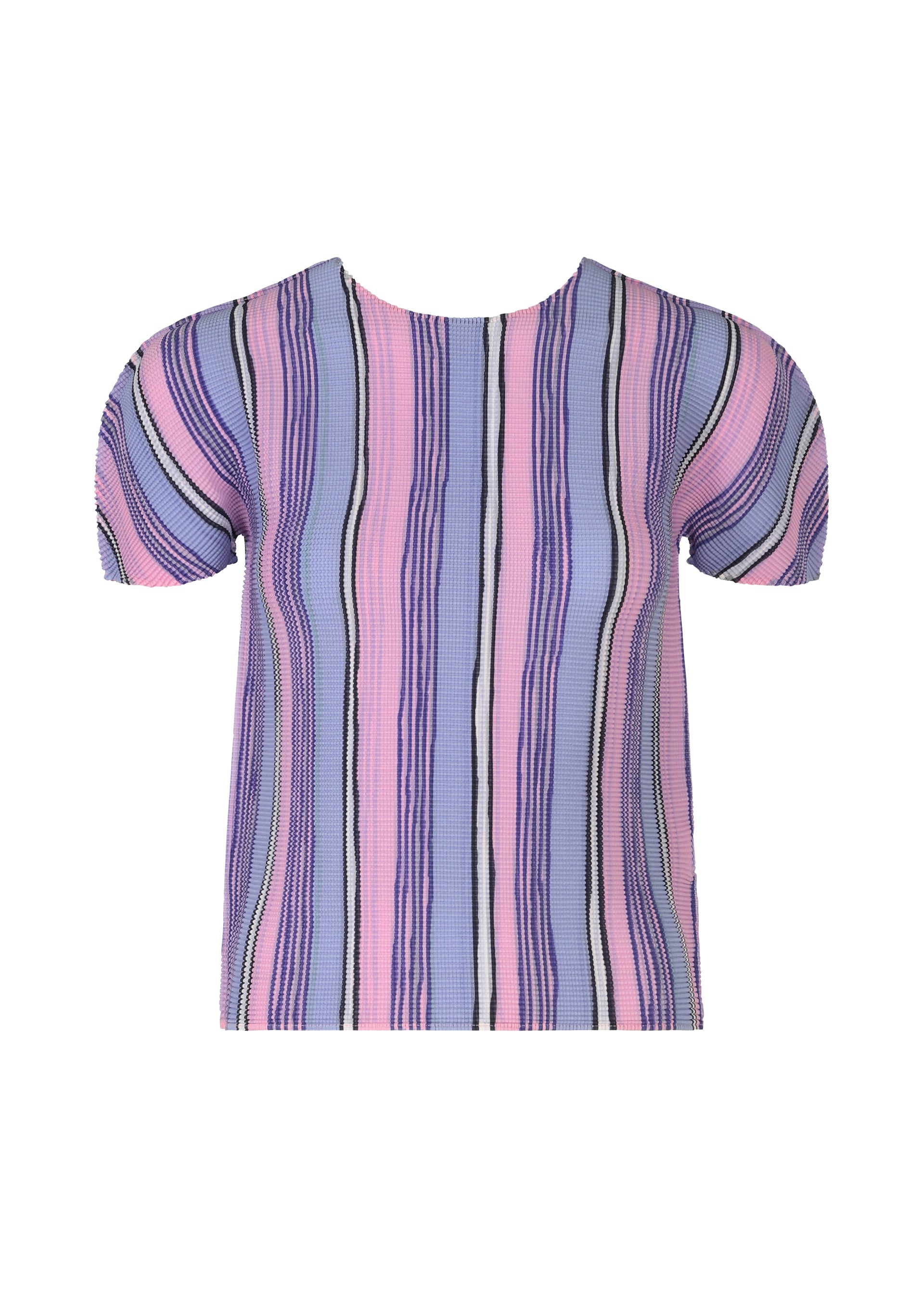 me ISSEY MIYAKE 総柄 プリーツ半袖カットソー ピンク×ネイビー 中古・古着通販】me ISSEY MIYAKE (ミーイッセイ ミヤケ) 半袖プリーツ
