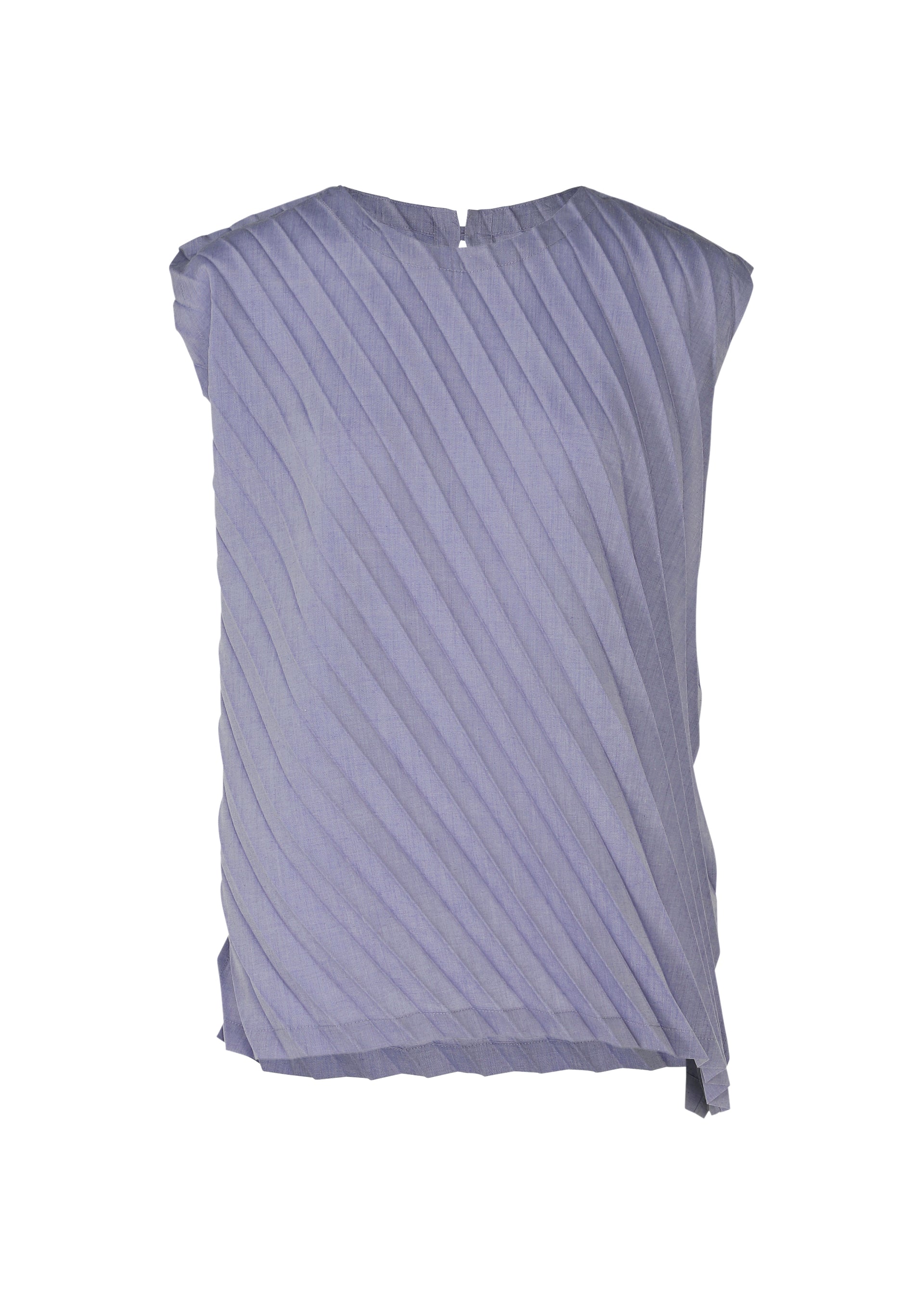 ISSEY　MIYAKE　紫☆しわ加工プリーツ～ベスト～カットソー CURVE KNIT STRETCH PLEATS – isseymiyake.com