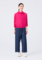 DOLMAN STRETCH PLEATS 1、ウィメンズ_トップス_カーディガン、着用画像4