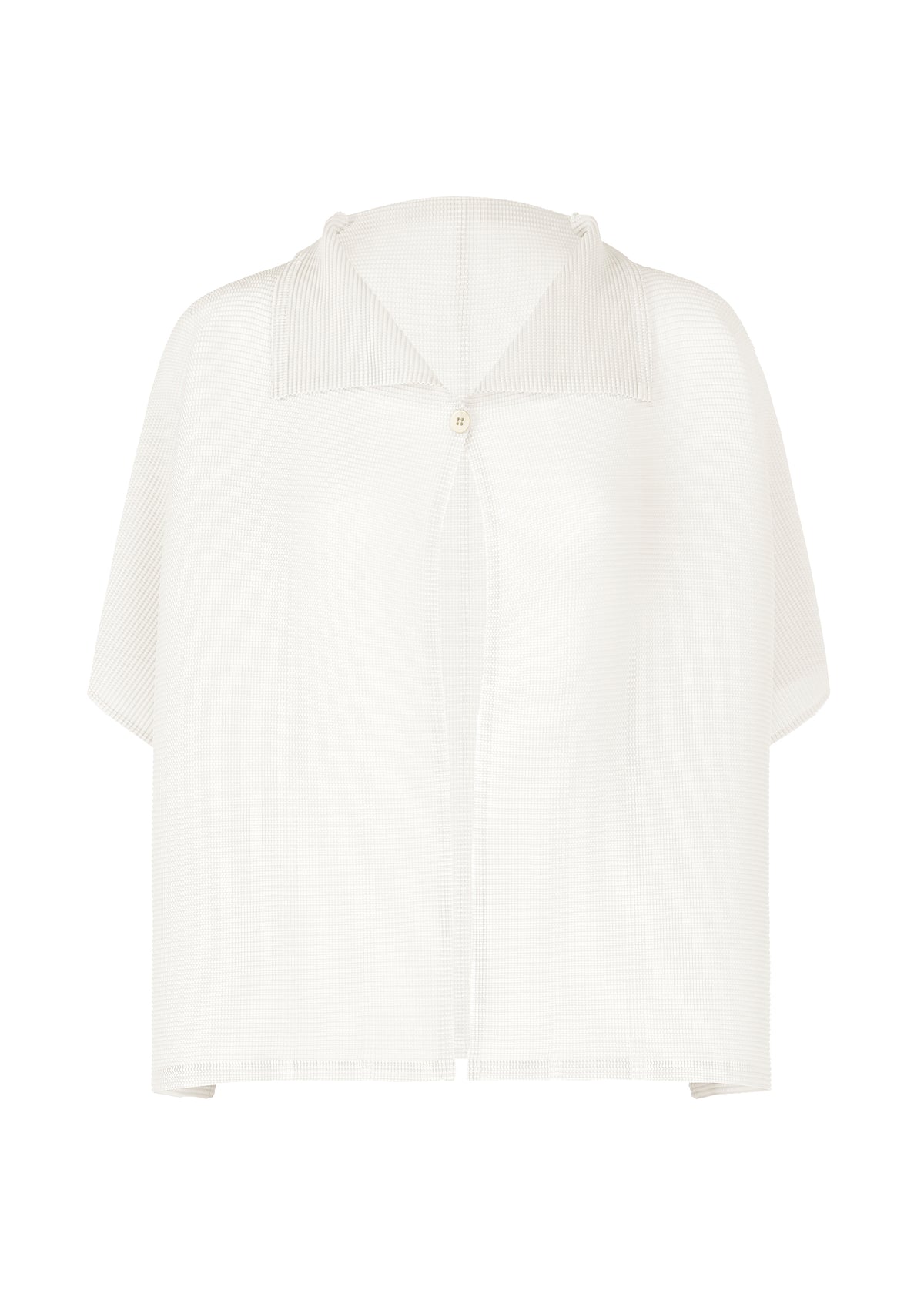 SQUARE STRETCH PLEATS、ウィメンズ_トップス_カーディガン、ホワイト