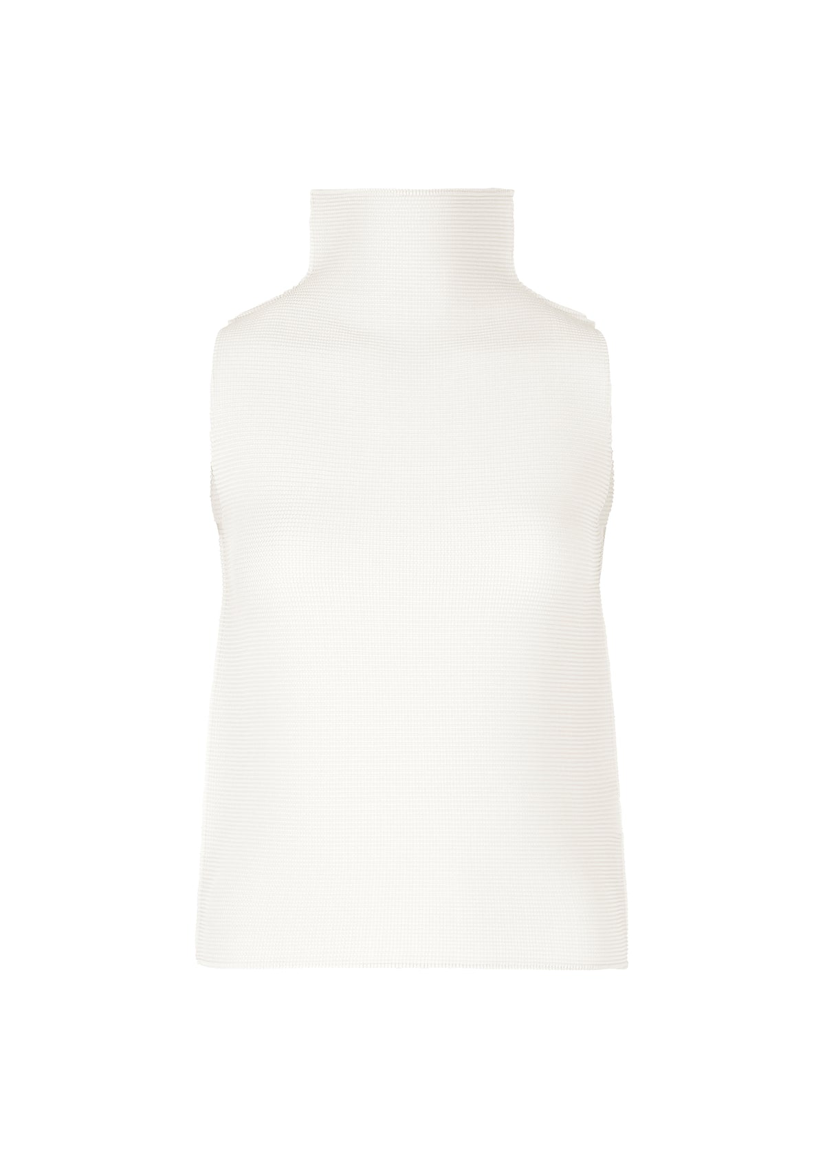 STRETCH PLEATS 5、ウィメンズ_トップス_トップ、ホワイト