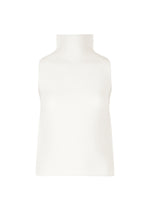 STRETCH PLEATS 5、ウィメンズ_トップス_トップ、ホワイト
