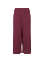 WARM MESH PLEATS、ウィメンズ_パンツ、ピンク