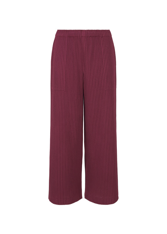 WARM MESH PLEATS、ウィメンズ_パンツ、ピンク