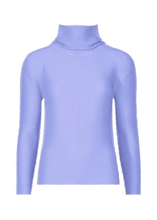 KNIT STRETCH PLEATS 1、ウィメンズ_トップス_トップ、パープル