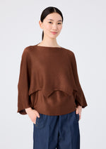 GIZA GIZA KNIT STRETCH PLEATS、ウィメンズ_トップス_トップ、着用画像1