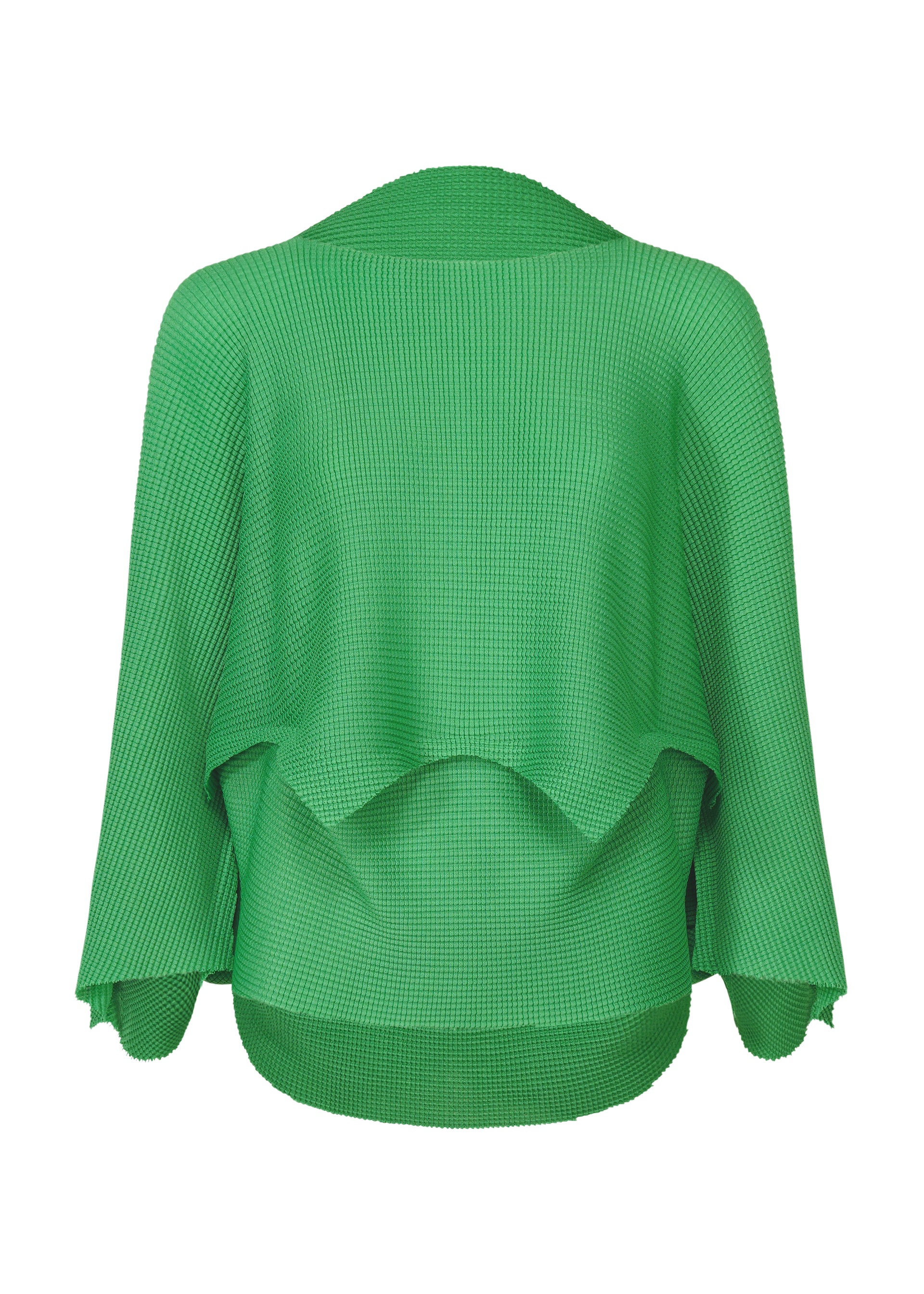 GIZA GIZA KNIT STRETCH PLEATS、ウィメンズ_トップス_トップ、グリーン